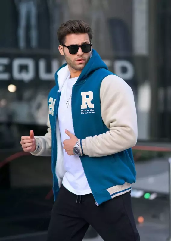 Fermuar bilan izolyatsiyalangan bombardimon ko'ylagi Street Style