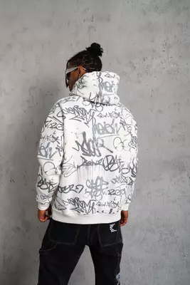 Худи с принтом и начесом - 355 000 сум / шт.