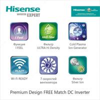 Кондиционер Hisense 12 серии Premium CHAMPAGNE SUPER DC Inverter Только в розницу