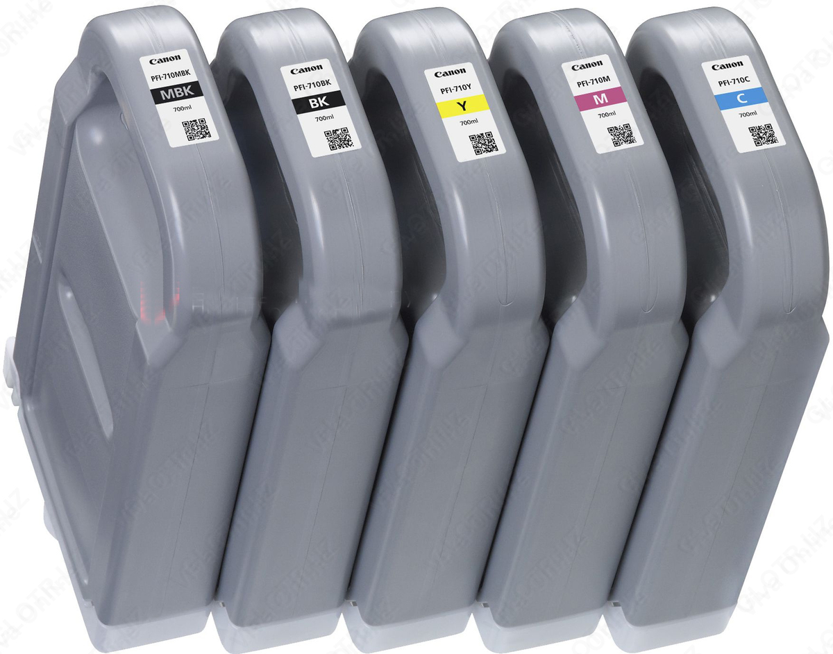 Картридж Canon PFI-710 комплект (MBK,BK,M,C,Y) 5шт х 700мл в город Ташкент