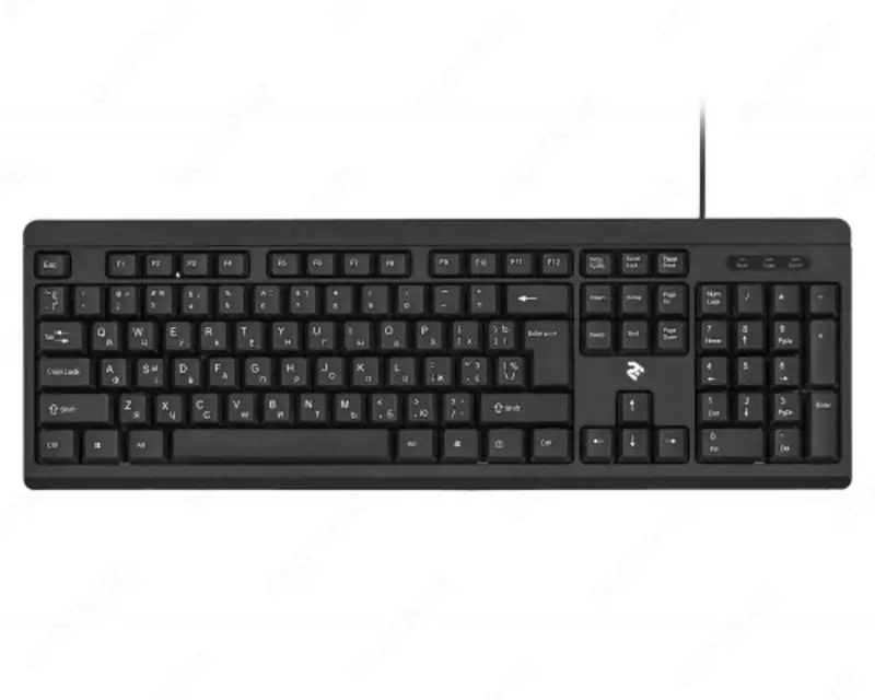 Klaviatura 2e KS108 USB qora