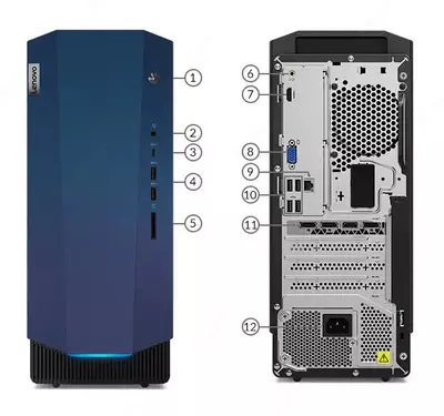 Компьютеры Lenovo IdeaCentre Gaming 5 14IOB6 (Core i5-11400F/ DDR4 8GB/ SDD 256GB/ 6GB GeForce RTX3060/Windows)