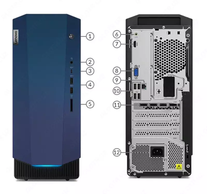 Компьютеры Lenovo IdeaCentre Gaming 5 14IOB6 (Core i5-11400F/ DDR4 8GB/ SDD 256GB/ 6GB GeForce RTX3060/Windows)