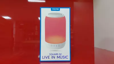TECNO Square-S2 — портативная Bluetooth-колонка с цветной LED-подсветкой