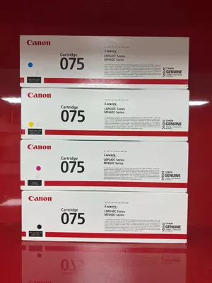 Canon Cartridge 075 (CMYK комплект) — оригинальные тонер-картриджи для цветных лазерных принтеров i-SENSYS