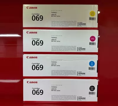 Canon Cartridge 069 (CMYK to'plami) — i-SENSYS rangli lazer printerlari uchun original toner-kartridjlar