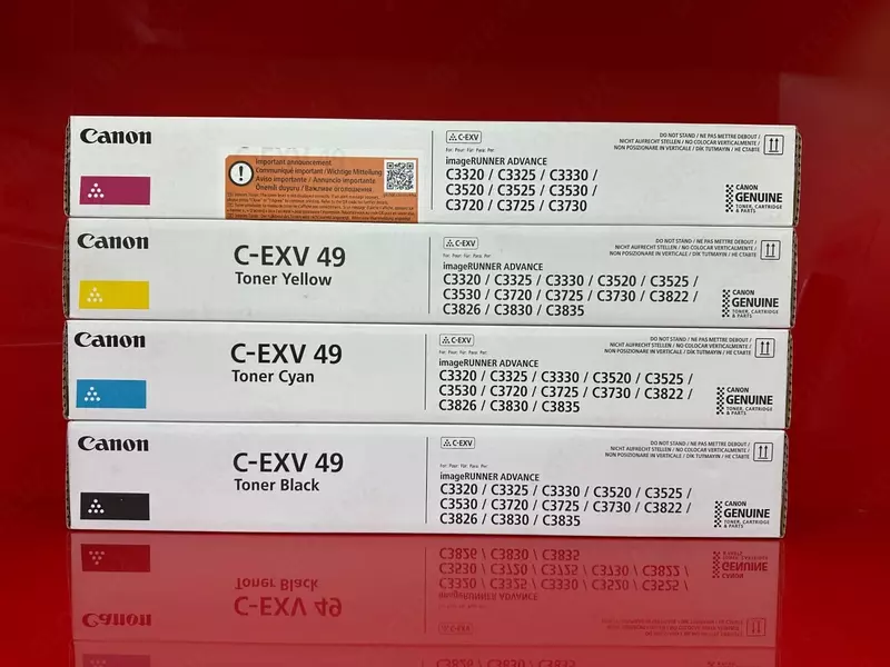 Canon C-EXV 49 (CMYK комплект) — оригинальные тонер-картриджи для imageRUNNER ADVANCE