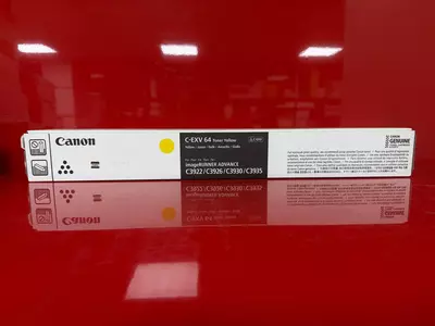 Canon C-EXV 64 — оригинальный жёлтый тонер-картридж для imageRUNNER ADVANCE DX C3900