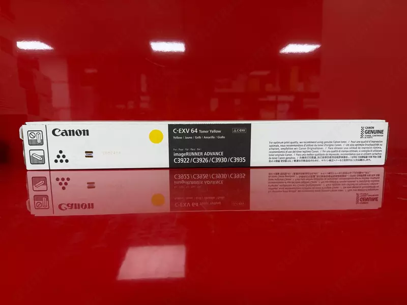 Canon C-EXV 64 — оригинальный жёлтый тонер-картридж для imageRUNNER ADVANCE DX C3900