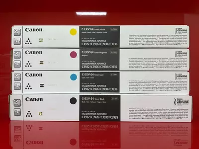 Canon C-EXV 64 (CMYK комплект) — оригинальные тонер-картриджи для imageRUNNER ADVANCE DX C3900