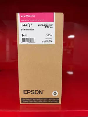 Epson UltraChrome PRO12 T44Q3 (C13T44Q34N) Vivid Magenta siyoh kartridji, 350ml (SureColor SC-P7500 / SC-P9500 uchun)