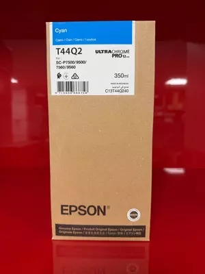 Epson UltraChrome PRO12 T44Q2 (C13T44Q240) Cyan siyoh kartridji, 350ml (SureColor SC-P7500 / SC-P9500 / 7560 / 9560 uchun)