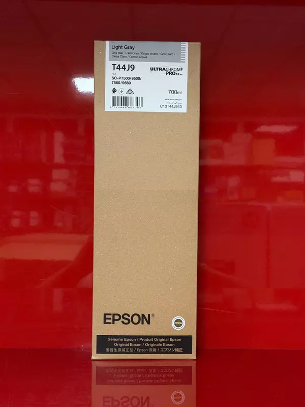 Epson UltraChrome PRO12 T44J9 (C13T44J940) Light Gray siyoh kartridji, 700ml (SureColor SC-P7500 / SC-P9500 / 7560 / 9560 uchun)