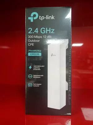 TP-Link CPE220 Pharos tashqi antennasi, 2.4 GHz, 300 Mbps, 12 dBi