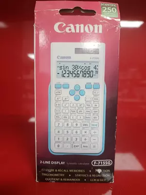 Canon F-715SG ilmiy kalkulyatori, 250 funksiya, 2 qatorli displey