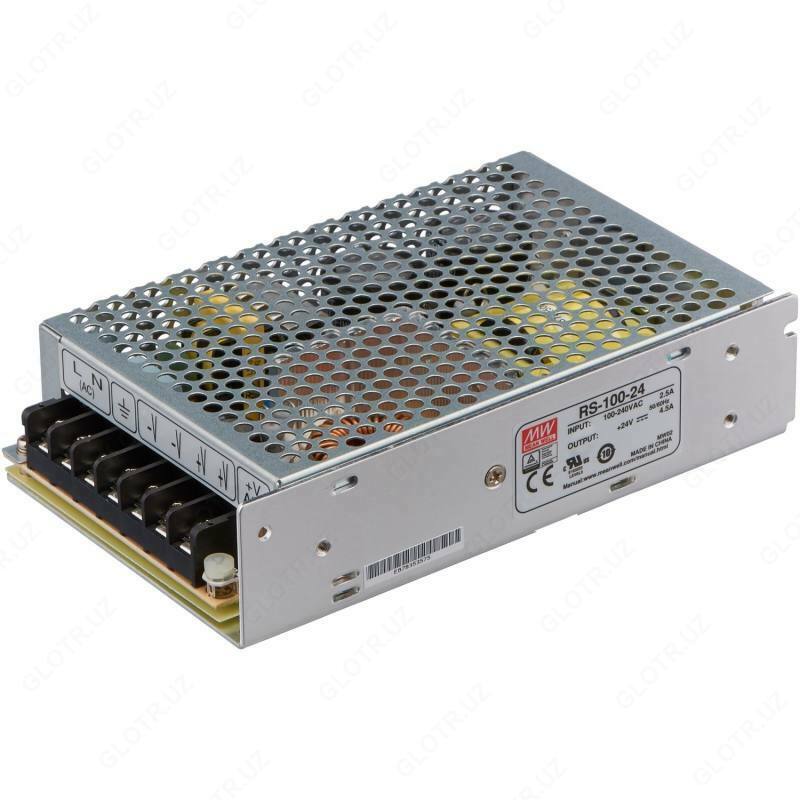 RS-100-24, quvvat manbai, 24B, 4.5A, 108W