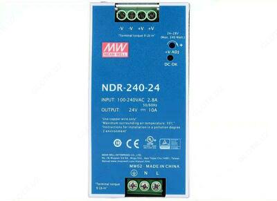 NDR-240-24 Блок питания MEAN WELL - 889 000 сум / шт.