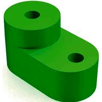 DIN temir izolatori yashil rangda.