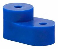 от {0} сум Изолятор угловой для нулевой шины ИУ101-08 синий DEKraft