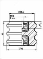 IOR-1-250 qo'llab-quvvatlash izolyatori