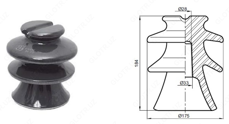 Изолятор штыревой ШФ-20Г