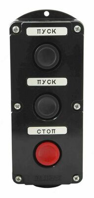 Qizil qo'ziqorin (plastik) PKE 222-3 U2 IP54 tugmachali posti - 10 so'm / donadan