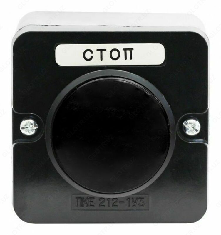 Пост кнопочный ПКЕ 212-1 У3 черный гриб IP40