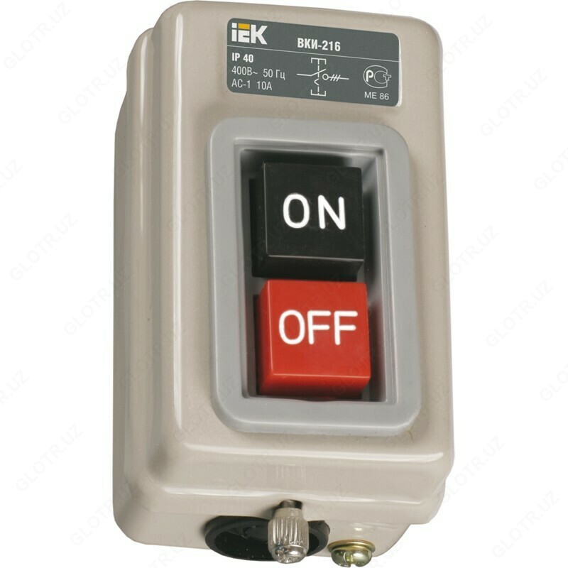 Выключатель кнопочный ВКИ-216 3р 10А 230/400В IP40 ИЭК