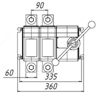 Выключатель-разъединитель ВНК-43-21131-54 УХЛ3 лев.