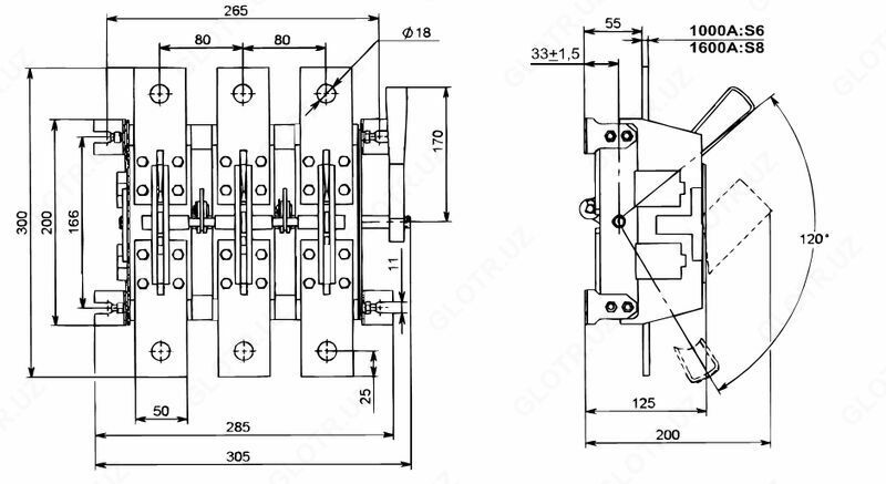O'chirish PE19-41-31120-00 UHL3 1000A