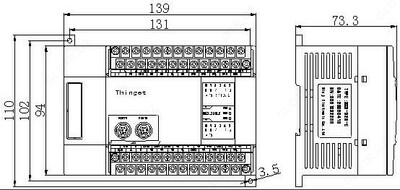 XC3 micro plc seriyali PLC dasturlashtiriladigan mantiqiy tekshirgich XC3-32T-E - 10 so'm / donadan