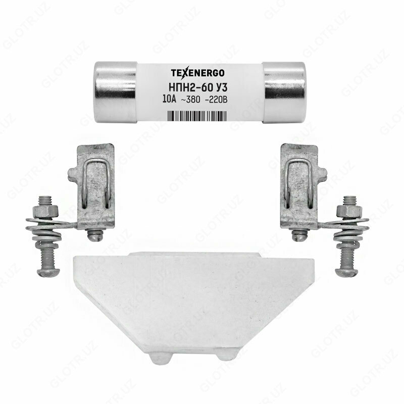 NPN-2-60, 10A sug'urta kontakt bazasi va izolyator bilan to'ldirilgan