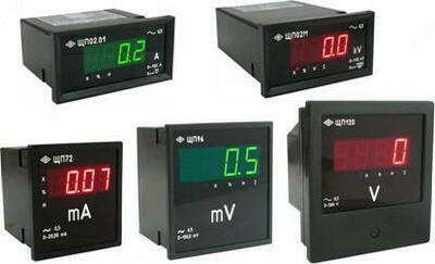 Приборы щитовые цифровые электроизмерительные ЩП02