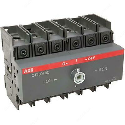 Рубильник реверсивный OT630E03C до 630А 3-полюсный (без ручки управления)