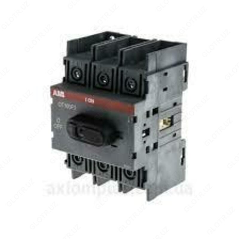 OT100F3-ni 100A 3-kutupgacha DIN-rayga yoki o'rnatish plitasiga o'rnatish uchun (zaxira tutqichli)