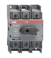 Рубильник OT125F3 до 125А 3х-полюсный для установки на DIN-рейку или монтажную плату (с резерв. ручкой)