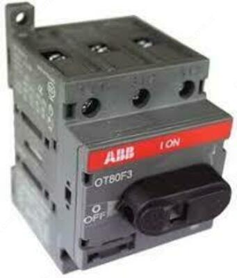 OT80F3-ni 80A 3-kutupgacha DIN rayiga yoki o'rnatish plitasiga o'rnatish uchun (zaxira tutqichli) - 10 so'm / donadan