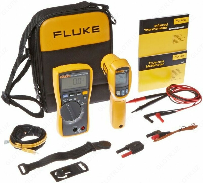 Fluke 116/62 MAX + Multimetrli va infraqizil termometr to'plami