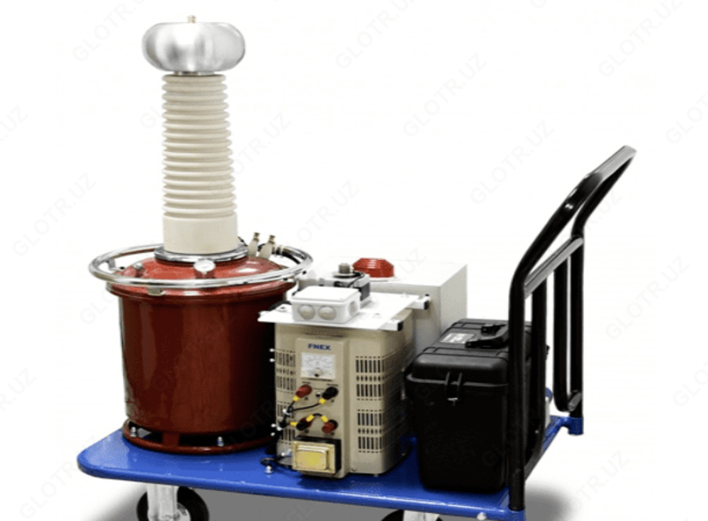 AIST 100M (G) - gaz izolyatsiya qilingan transformator bilan dielektriklarni sinash uchun asbob