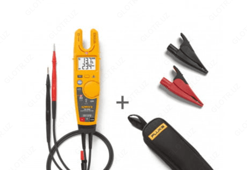 Fluke T6-1000 KIT2 elektr sinov vositasi to'plami, C150 sumkasi va AC285 alligator qisqichlari
