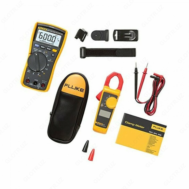Fluke 117/323 TrueRMS multimetri va qisqich o'lchagich to'plami