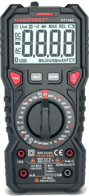 HT118C — мультиметр цифровой (TrueRMS)