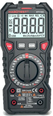 HT118C — мультиметр цифровой (TrueRMS)