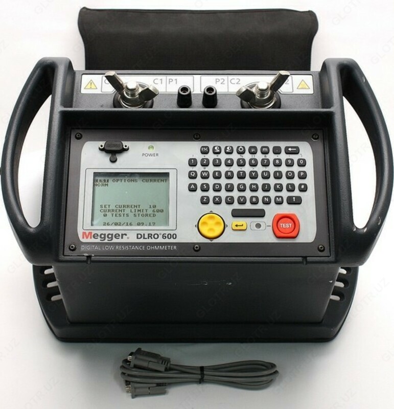 DLRO600 - sinov oqimi 600 A gacha bo'lgan mikroohmmetr