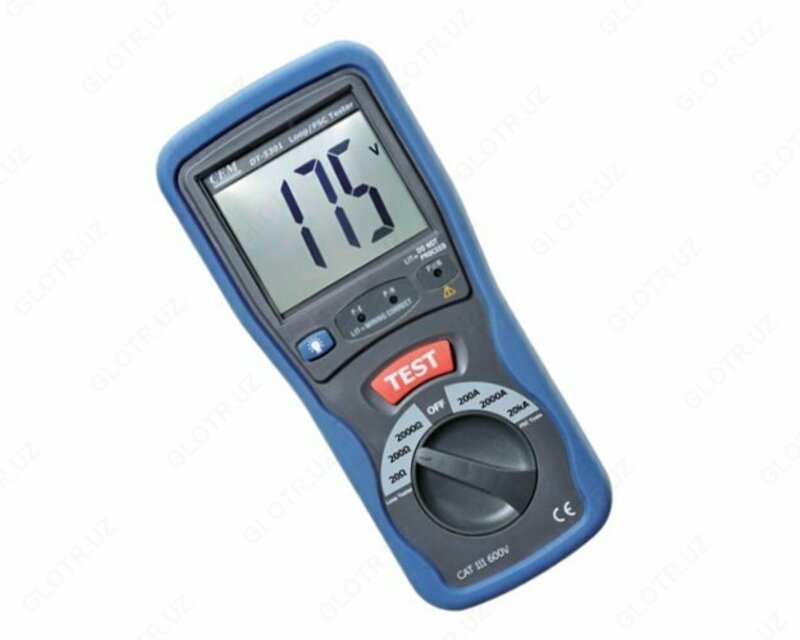 DT-5301 — тестер-измеритель сопротивления петли фаза-нуль и тока короткого замыкания