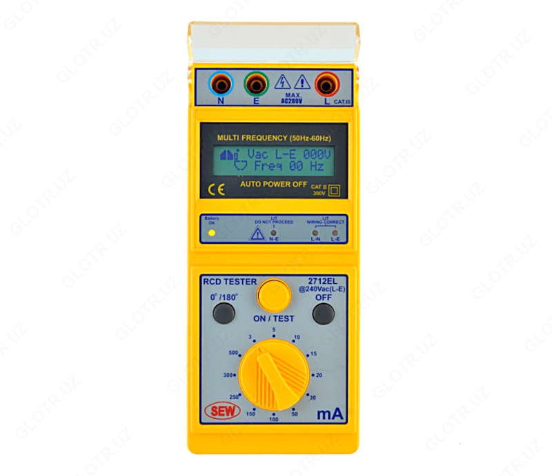 2712 EL — цифровой измеритель параметров устройств защитного отключения