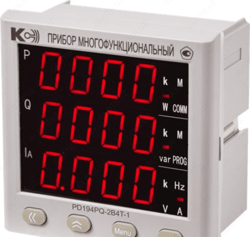 PD194PQ-2B4T-1 - ko'p funktsiyali raqamli elektr hisoblagich (bir betli modifikatsiya)