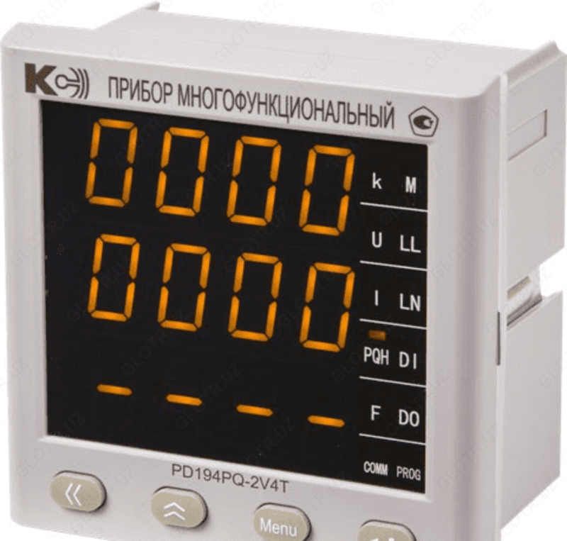 PD194PQ-2C4T-1 - ko'p funktsiyali raqamli elektr hisoblagich (bir betli modifikatsiya)