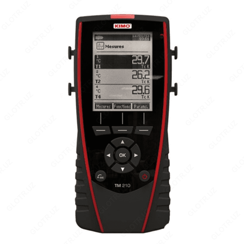 TM 210 - o'rnatilgan xotiraga ega 6 kanalli termometr