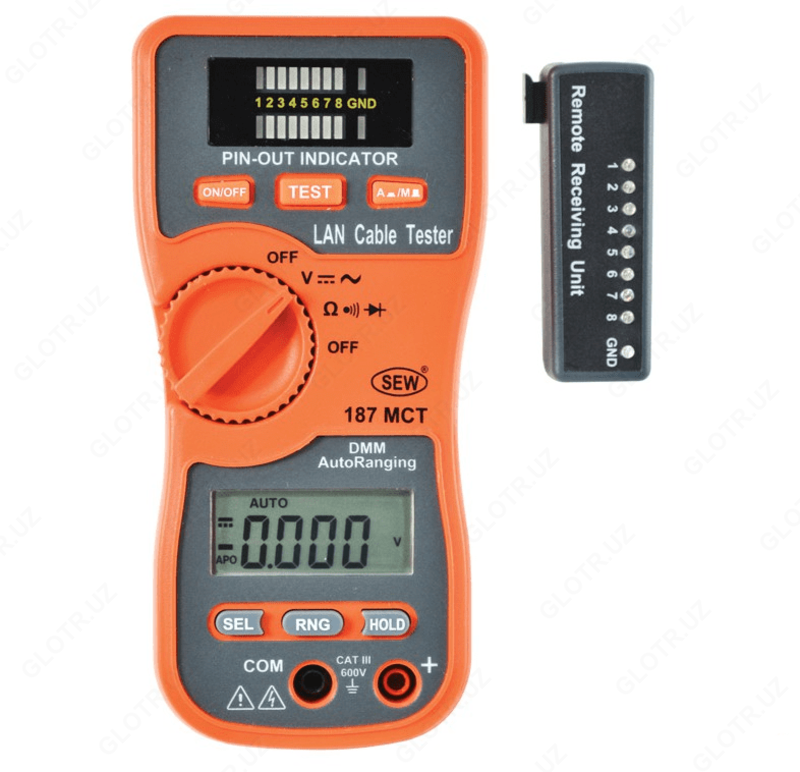 187 MCT - Multimetrli funktsiyaga ega LAN kabel sinov qurilmasi